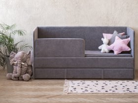 Диван-кровать Happy (темно-серый) в Станционно-Ояшинском - stancionno-oyashinskij.mebel-nsk.ru | фото