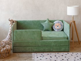 Диван-кровать Happy (зеленый) в Станционно-Ояшинском - stancionno-oyashinskij.mebel-nsk.ru | фото