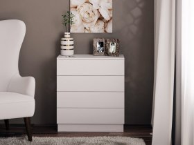 Комод Км010 (белый) в Станционно-Ояшинском - stancionno-oyashinskij.mebel-nsk.ru | фото