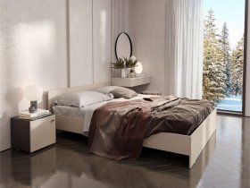 Кровать двухспальная 1,6м Гиза в Станционно-Ояшинском - stancionno-oyashinskij.mebel-nsk.ru | фото