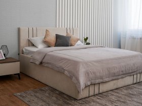 Кровать двуспальная 1,8м с подъем. мех. Леванте в Станционно-Ояшинском - stancionno-oyashinskij.mebel-nsk.ru | фото