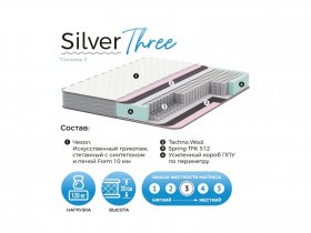 Матрас Silver Three в Станционно-Ояшинском - stancionno-oyashinskij.mebel-nsk.ru | фото