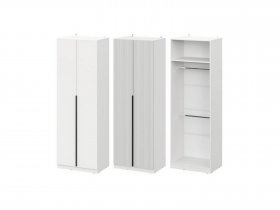 Шкаф ШК-75 Эккервуд (белый) в Станционно-Ояшинском - stancionno-oyashinskij.mebel-nsk.ru | фото
